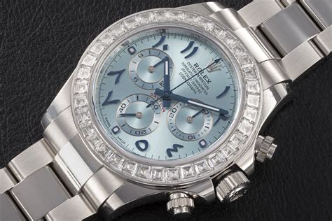 rolex daytona blue arabic numeral watch|Rolex arabic dial price.